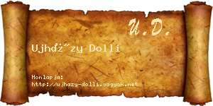 Ujházy Dolli névjegykártya